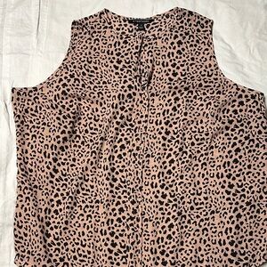 41 Hawthorn Leopard Print Sleeveless Blouse